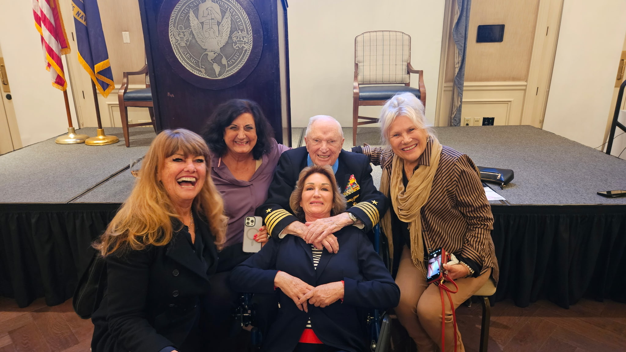 Captain Royce Williams with family