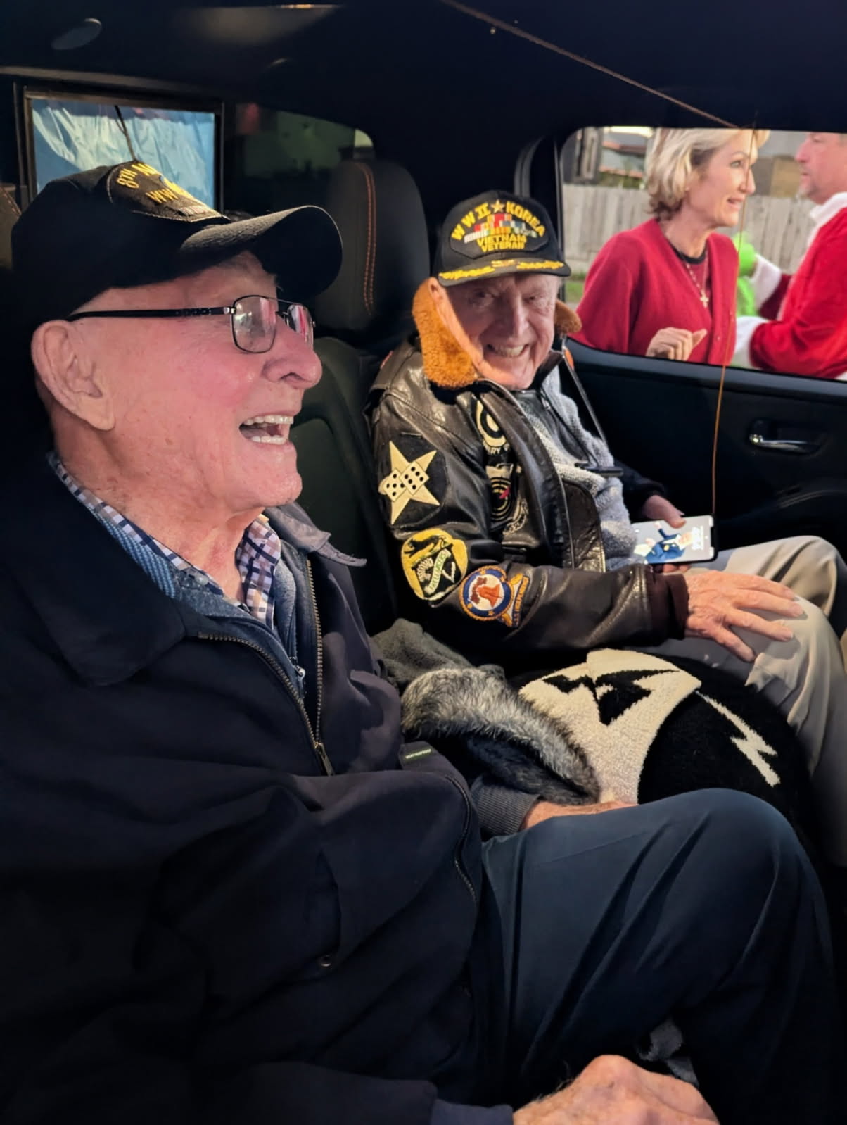 Captain Williams with a fellow veteran